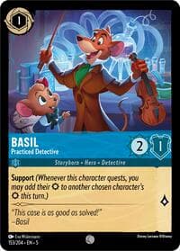 Basil - Practiced Detective - Shimmering Skies - Disney Lorcana card