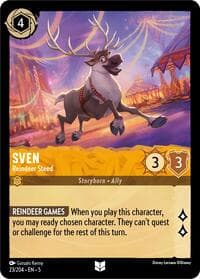 Sven - Reindeer Steed - Shimmering Skies - Disney Lorcana card