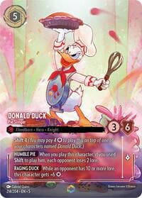 Donald Duck - Pie Slinger (Enchanted) - Shimmering Skies - Disney Lorcana card