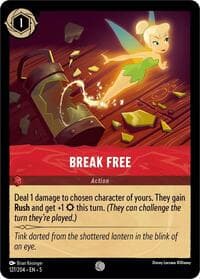 Break Free - Shimmering Skies - Disney Lorcana card