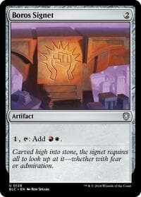 Boros Signet - Commander: Bloomburrow - Magic: The Gathering card