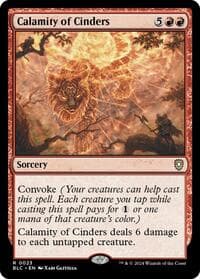 Calamity of Cinders - Commander: Bloomburrow - Magic: The Gathering card