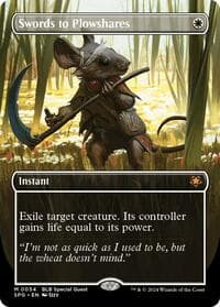 Swords to Plowshares (Borderless) - Special Guests - Magic: The Gathering card