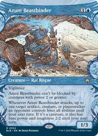 Azure Beastbinder (Showcase) - Bloomburrow - Magic: The Gathering card