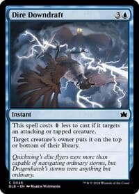 Dire Downdraft - Bloomburrow - Magic: The Gathering card