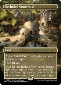 Secluded Courtyard (Borderless) - Special Guests - Magic: The Gathering card