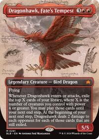 Dragonhawk, Fate's Tempest (Borderless) - Bloomburrow - Magic: The Gathering card