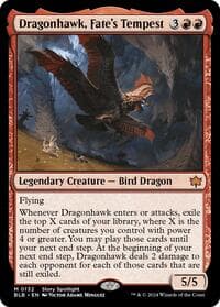 Dragonhawk, Fate's Tempest - Bloomburrow - Magic: The Gathering card