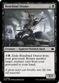 Bonebind Orator - Bloomburrow - Magic: The Gathering card