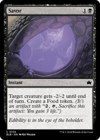 Savor - Bloomburrow - Magic: The Gathering card
