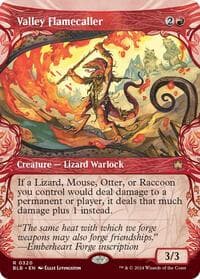 Valley Flamecaller (Showcase) - Bloomburrow - Magic: The Gathering card