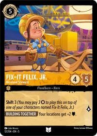 Fix-It Felix, Jr. - Niceland Steward - Shimmering Skies - Disney Lorcana card