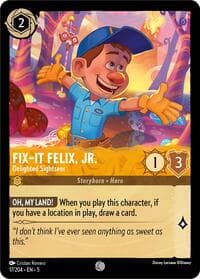 Fix-It Felix, Jr. - Delighted Sightseer - Shimmering Skies - Disney Lorcana card