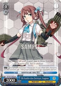 5th Asashio-class Destroyer, Asagumo Kai (PR) - KanColle: Arrival! Reinforcement Fleets from Europe! - Weiss Schwarz card