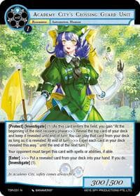 Academy City's Crossing Guard Unit - The Battle at the Sacred Ruins - Force of Will card