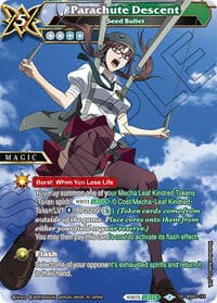 Parachute Descent - Seed Bullet - Strangers in the Sky - Battle Spirits Saga card