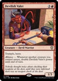 Devilish Valet - Commander: Bloomburrow - Magic: The Gathering card