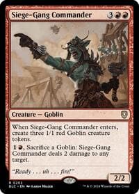 Siege-Gang Commander - Commander: Bloomburrow - Magic: The Gathering card