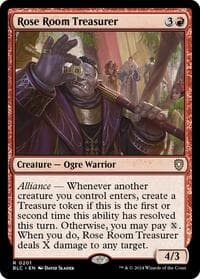 Rose Room Treasurer - Commander: Bloomburrow - Magic: The Gathering card