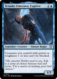 Tetsuko Umezawa, Fugitive - Commander: Bloomburrow - Magic: The Gathering card
