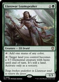 Llanowar Loamspeaker - Commander: Bloomburrow - Magic: The Gathering card