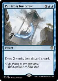 Pull from Tomorrow - Commander: Bloomburrow - Magic: The Gathering card