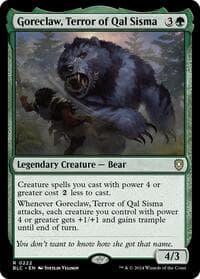 Goreclaw, Terror of Qal Sisma - Commander: Bloomburrow - Magic: The Gathering card