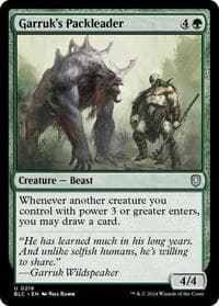 Garruk's Packleader - Commander: Bloomburrow - Magic: The Gathering card