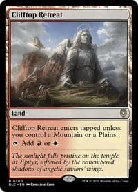 Clifftop Retreat - Commander: Bloomburrow - Magic: The Gathering card