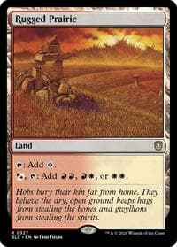 Rugged Prairie - Commander: Bloomburrow - Magic: The Gathering card