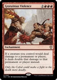 Gratuitous Violence - Commander: Bloomburrow - Magic: The Gathering card