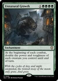 Unnatural Growth - Commander: Bloomburrow - Magic: The Gathering card