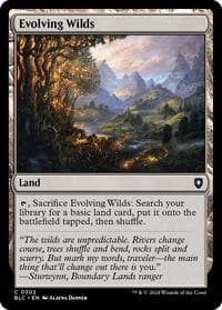 Evolving Wilds - Commander: Bloomburrow - Magic: The Gathering card