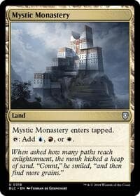 Mystic Monastery - Commander: Bloomburrow - Magic: The Gathering card