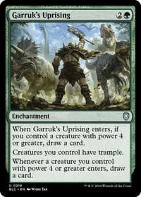 Garruk's Uprising - Commander: Bloomburrow - Magic: The Gathering card