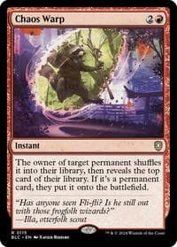Chaos Warp - Commander: Bloomburrow - Magic: The Gathering card