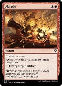 Abrade - Commander: Bloomburrow - Magic: The Gathering card