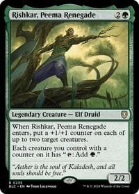 Rishkar, Peema Renegade - Commander: Bloomburrow - Magic: The Gathering card