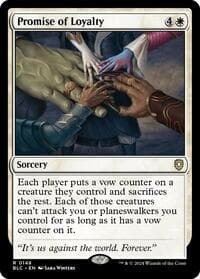Promise of Loyalty - Commander: Bloomburrow - Magic: The Gathering card