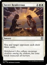 Secret Rendezvous - Commander: Bloomburrow - Magic: The Gathering card