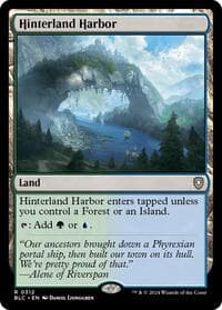 Hinterland Harbor - Commander: Bloomburrow - Magic: The Gathering card
