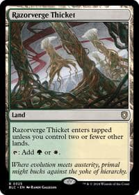 Razorverge Thicket - Commander: Bloomburrow - Magic: The Gathering card