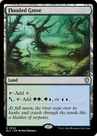 Flooded Grove - Commander: Bloomburrow - Magic: The Gathering card