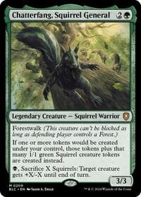 Chatterfang, Squirrel General - Commander: Bloomburrow - Magic: The Gathering card