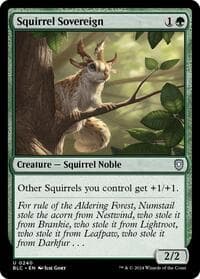 Squirrel Sovereign - Commander: Bloomburrow - Magic: The Gathering card