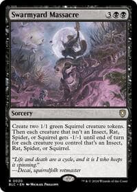 Swarmyard Massacre - Commander: Bloomburrow - Magic: The Gathering card