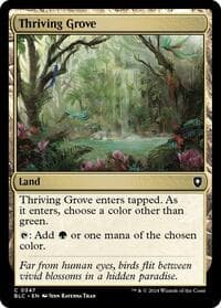 Thriving Grove - Commander: Bloomburrow - Magic: The Gathering card