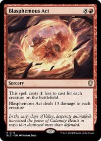 Blasphemous Act - Commander: Bloomburrow - Magic: The Gathering card