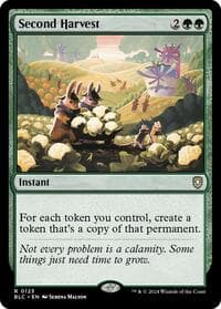 Second Harvest - Commander: Bloomburrow - Magic: The Gathering card