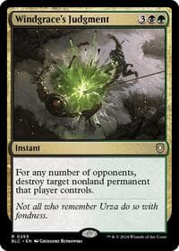 Windgrace's Judgment - Commander: Bloomburrow - Magic: The Gathering card